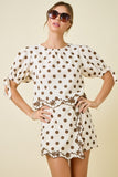 Audrey Polka Dot Skort Set