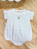 Luigi Kids White Chambray Dot Frog Bubble
