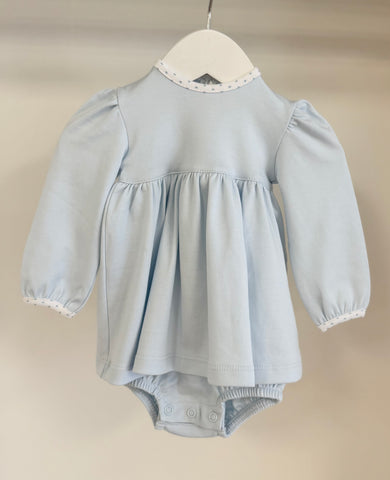Squiggles by Charlie Pale Blue & Dots Bubble Dress
