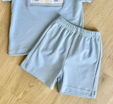 Anavini Knit Light Blue Shorts