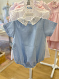 Auraluz Blue Gingham Bunny Bubble