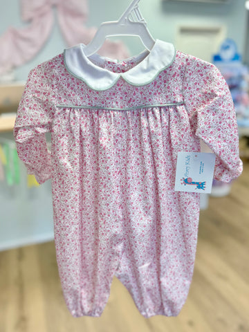 Anvy Kids Pink Floral & Sage Long Bubble