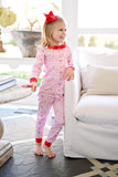 James & Lottie Pima Girls Letters to Santa Pajama Set