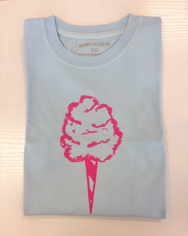 Mustard & Ketchup Kids Light Blue Cotton Candy Tee