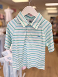 SouthBound Aqua/Mint Stripe Polo