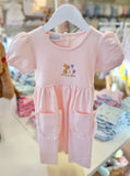 Squiggles by Charlie Pale Pink Bunny in Blooms Dress