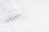 Feltman Brothers White Bullion Floral Bonnet