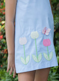 Zuccini Kids Blue Garden of Tulips Louisa Dress