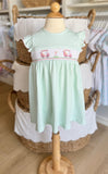 Petit Bebe Mint Gingham Golf Dress