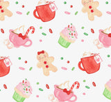 James & Lottie Gingerbread Pink Zip Up Jammies