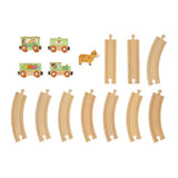 Wooden Story Farm Train w /Tracks