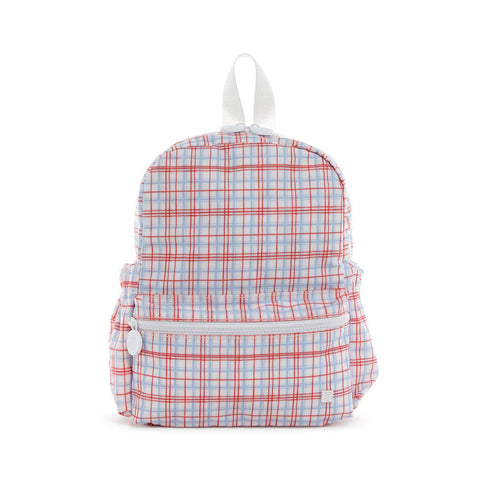 TRVL Classic Red Plaid Backpack- Mini
