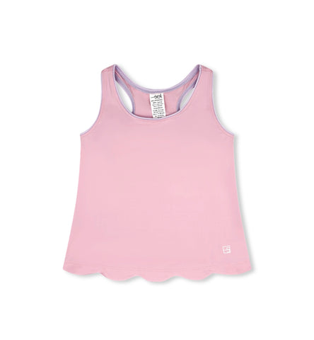 Set Athletics Cotton Candy Pink /Petal Purple Anna Scallop Tank