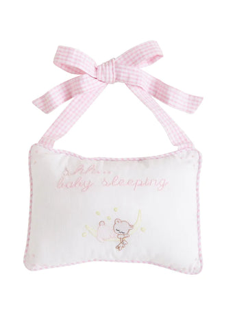 Little English Girls Baby Door Pillow