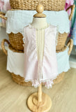 Baby Sen Light Pink Heirloom Anna Bloomer Set