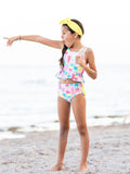 Ruffle Butts Ice Cream Social Peuplum Two Piece Tankini