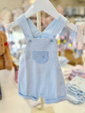 Squiggles by Charlie Blue Mini Stripe Airplane Sunsuit