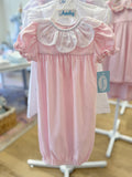 Auraluz Pink Knit Bow Saque
