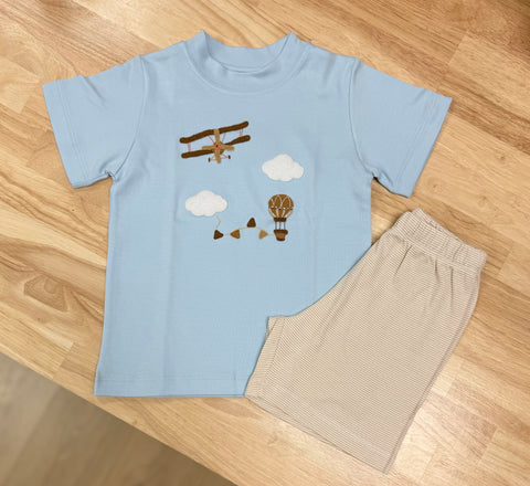 Squiggles by Charlie Air Show Fun Short Set