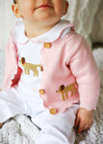 Little English Girls Lab Crochet Cardigan