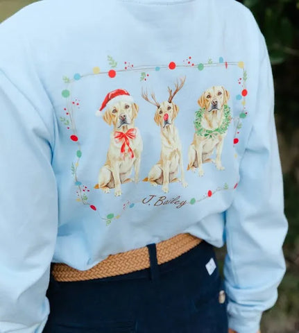 J. Bailey Blue Lab Christmas Tee