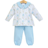 Trotter Street Puppy Pals Bloomer Pant Set