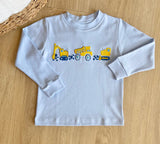 Squiggles by Charlie Blue Construction Trio Long Sleeve Tee