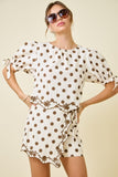 Audrey Polka Dot Skort Set