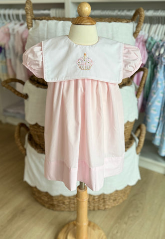 Baby Sen Pink Birthday Dress