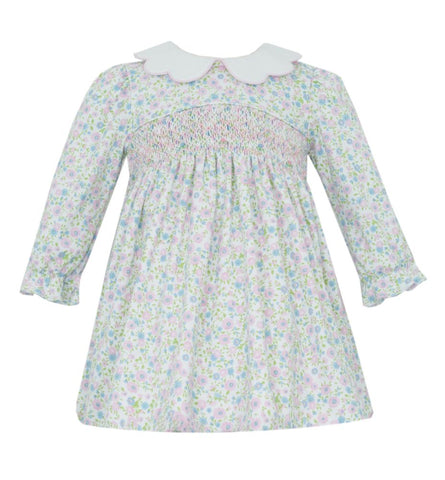 Petit Bebe Scallop Collar Liberty Floral Dress