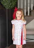 James & Lottie Red Velvet Long Tail Bow