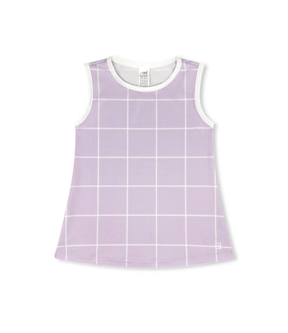 Set Athletics Petal Purple Windowpane Tori Tank