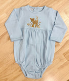 Squiggles by Charlie Blue Fawn Long Sleeve Bubble