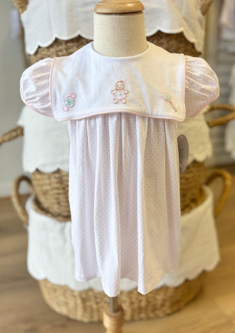 Baby Sen Pink Rowan Gingerbread Dress