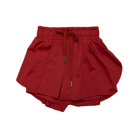 Belle Cher Maroon Butterfly Shorts