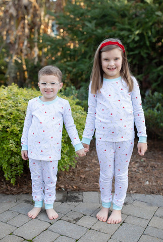 Grace & James Kids Back to School Knit Loungewear set