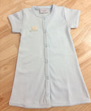 Squiggles by Charlie Pale Blue Lamb Short Sleeve Day Gown