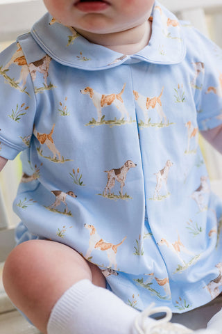 James & Lottie Knit Puppy Dog Tails Rory Diaper Set