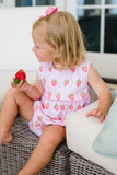 James & Lottie Strawberry Stripe Knit Lottie Bubble PRESALE