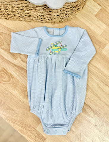 Squiggles by Charlie Airplane Long Sleeve Bubble