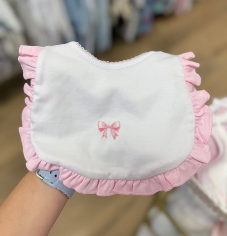 Magnolia Baby Bows Embroidered Bib