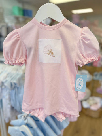 Auraluz Pink Ice Cream Bloomer Set
