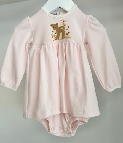 Squiggles by Charlie Pale Pink Fawn Bubble Dress