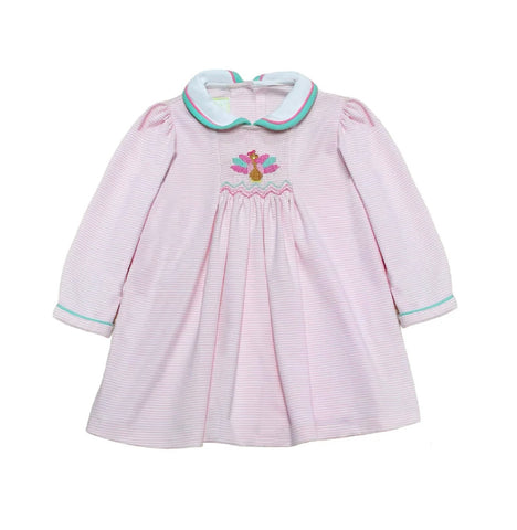 Zuccini Kids Pink Stripe Turkey Dress