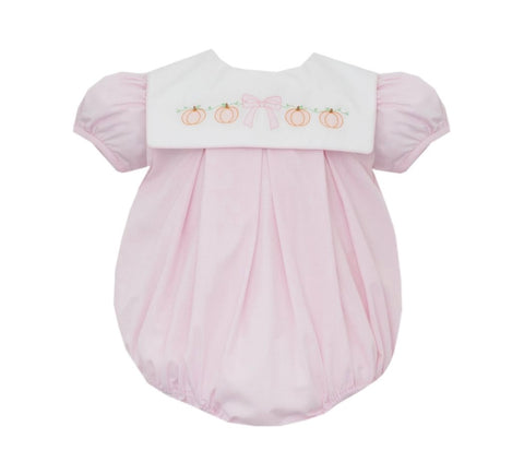 Anavini Pink Gingham Pumpkin Bib Bubble