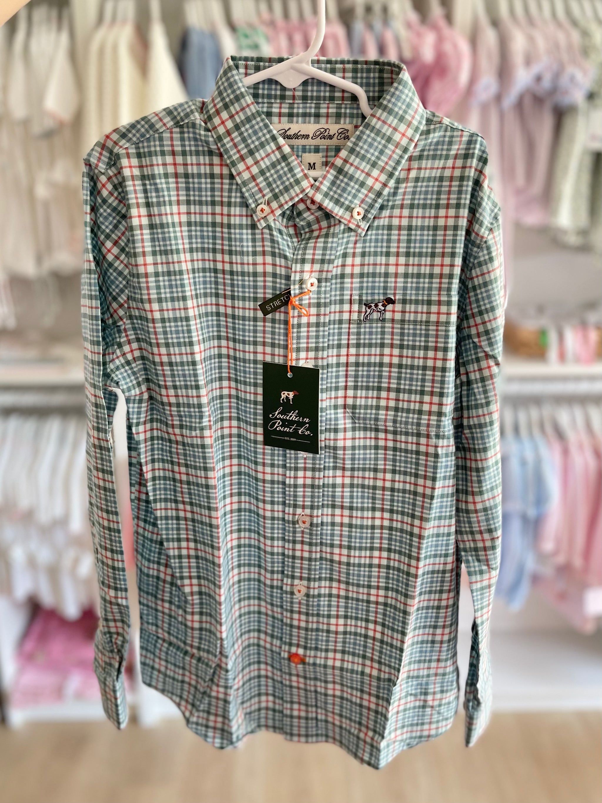 southern point dress shirts Southern point plaid button up Size 10 Medium