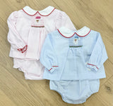 Petit Ami Boys Santa Bloomer Set