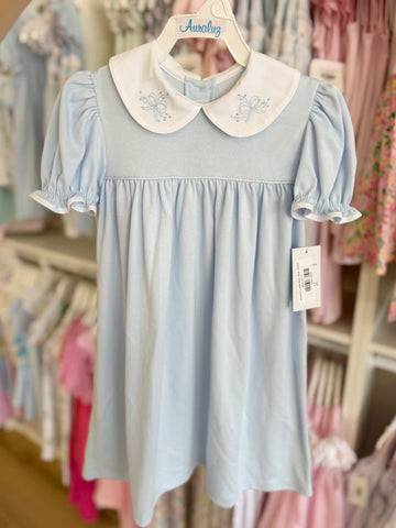 Auraluz Light Blue Bow Dress