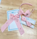 Winn & William Pink Bullion Candy Cane Bow - 3 Options