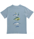 J. Bailey Bayberry Blue Fish Trio Tee